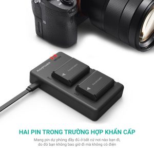 Bộ pin sạc Ravpower NP-FW50